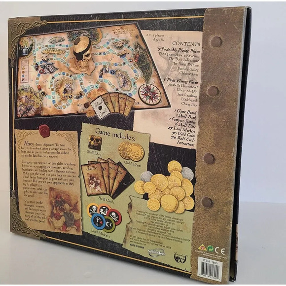 Pirateology‎ Board Game, VGC, 2007, PIRATE GAMe, Missing 1 Coin & Instructions - Picture 4 of 6